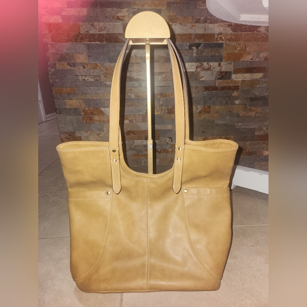 Magnolia Grace Tan Leather Shoulder Purse